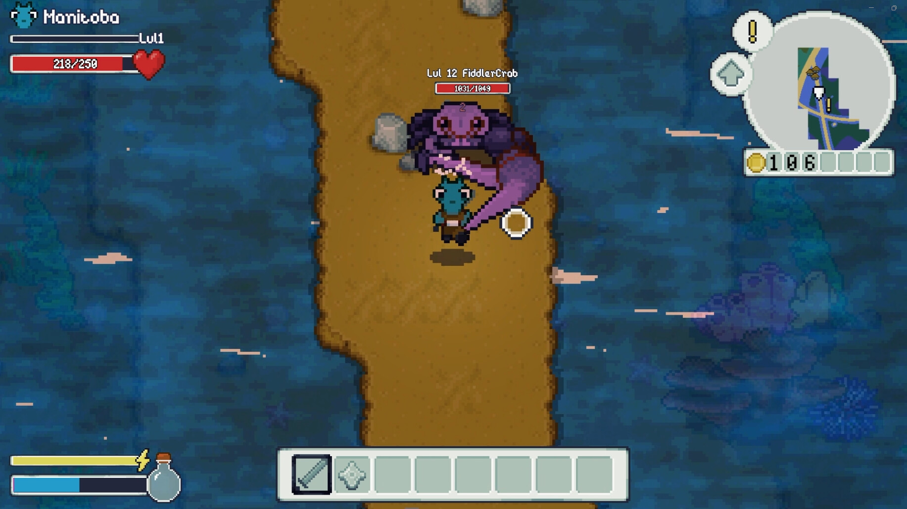 Official screenshot: the game running in the wild